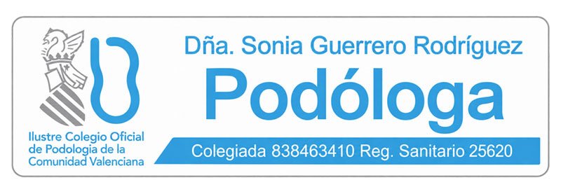 Podóloga colegiada Elche · Sonia Guerrero Rodríguez